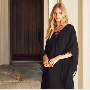 Walter Baker Acapulco Kaftan in Black One Size NWT